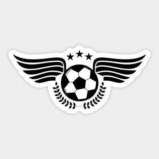 wing soccer football championship Sticker